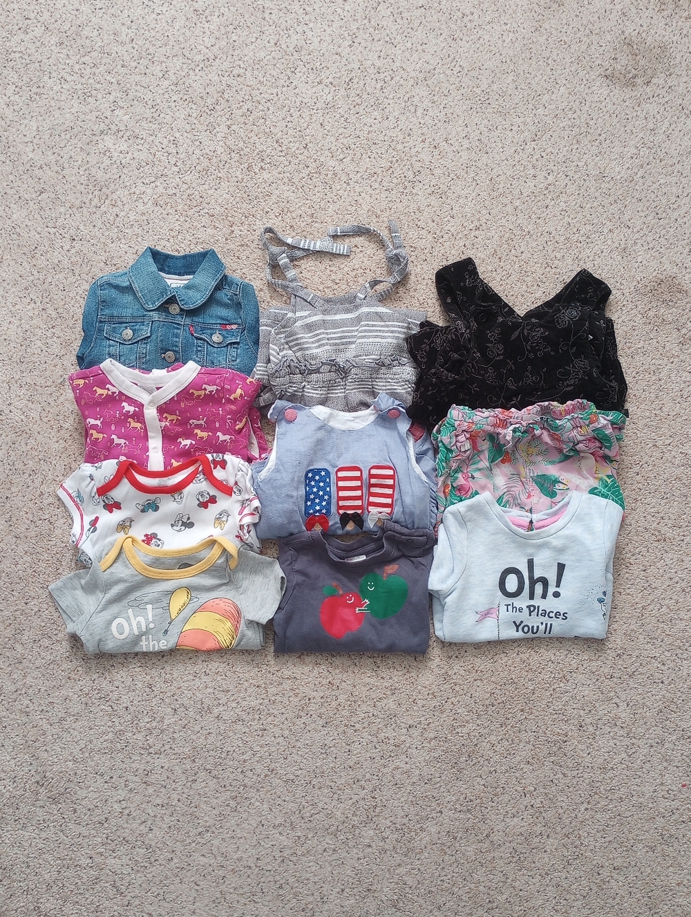 Lot Of Hanna Andersson Disney H&M Shyanne Dr. Seuss & More Baby Girl's Clothes